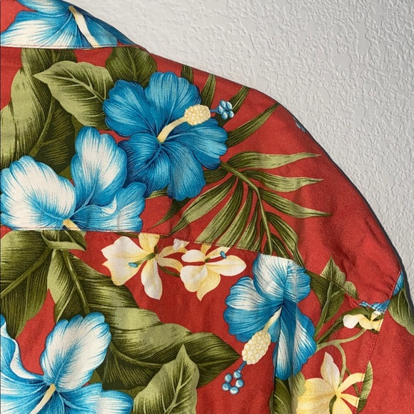 🎱Vintage West Indies men's short sleeve Hawaiian shirt in a silk blend fabric! - Picture 8 of 9